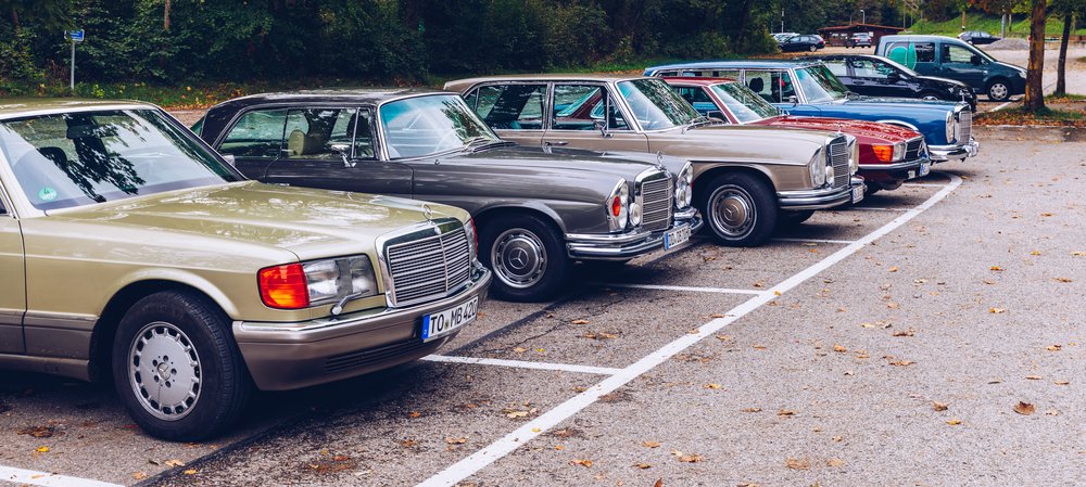 Old Mercedes cars