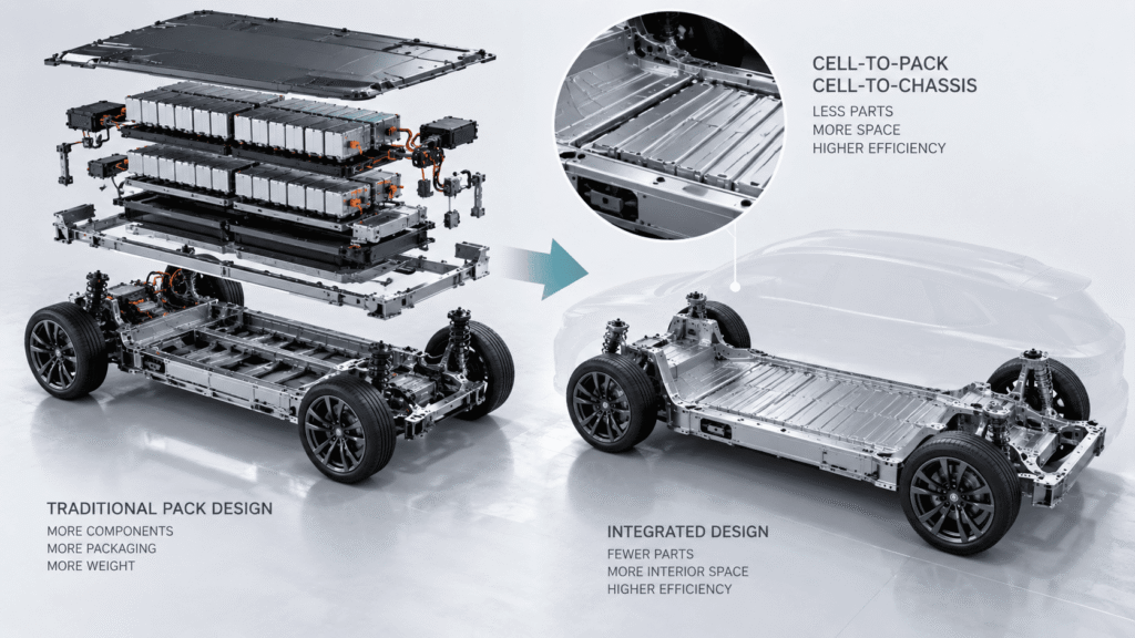 Cell-to-Pack and Cell-to-Chassis Designs